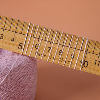 Recyclable Lightweight Spun Wool Yarn , Moistureproof Dyed Polyester Spun Yarn